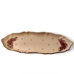 Lenox Petite Rose gold trimmed china porcelain Tray Dish 10x4 small